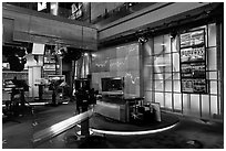 Newsroom, Bloomberg building. NYC, New York, USA (black and white)