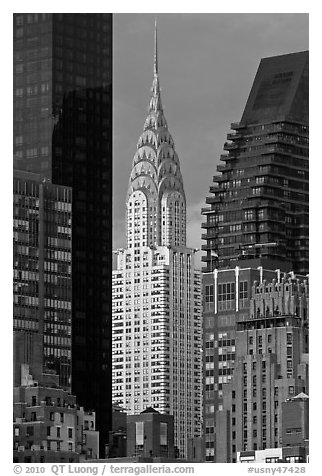 Chrysler Building from Roosevelt Island. NYC, New York, USA