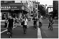 SoHo district. NYC, New York, USA ( black and white)