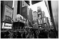 Times Squares. NYC, New York, USA (black and white)