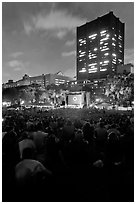 Feel Free, NPCA event celebrating National Parks, Central Park. NYC, New York, USA ( black and white)