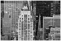 Fifth Avenue and Saint Patrick Cathedra, dusk. NYC, New York, USA ( black and white)