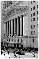 New York Stock Exchange. NYC, New York, USA (black and white)