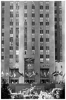 Rockefeller Center. NYC, New York, USA (black and white)