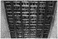 Ceiling, Castle Clinton National Monument. NYC, New York, USA ( black and white)