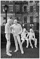 Gay Liberation Monument. NYC, New York, USA ( black and white)