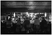 Stonewall Inn bar counter. NYC, New York, USA ( black and white)