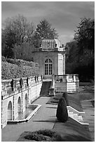 Pavilion on the grounds of The Elms. Newport, Rhode Island, USA ( black and white)