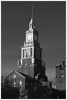 Church. Providence, Rhode Island, USA ( black and white)