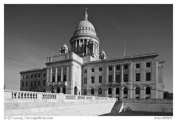 North Facade of Rhode	Island capitol. Providence, Rhode Island, USA