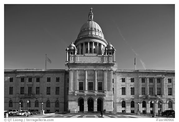 North Facade of Rhode	Island State House. Providence, Rhode Island, USA