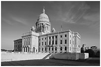 Rhode Island State House. Providence, Rhode Island, USA ( black and white)