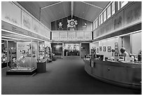 National Grasslands visitor center, Wall. South Dakota, USA (black and white)