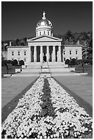 State House, Montpellier. Vermont, New England, USA (black and white)
