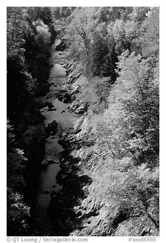 Quechee Gorge in fall. Vermont, New England, USA