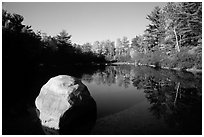 Pond. Wisconsin, USA (black and white)