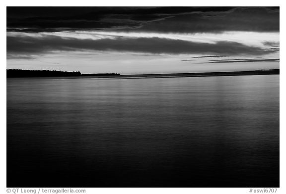 Apostle Islands National Lakeshore at sunset. Wisconsin, USA