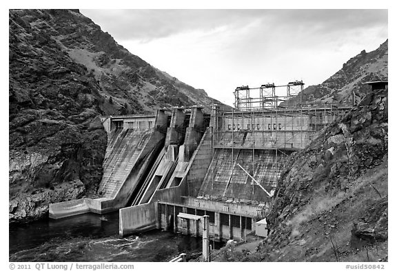 Hells Canyon Dam. Hells Canyon National Recreation Area, Idaho and Oregon, USA