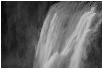 Detail of Shoshone Falls at sunset. Idaho, USA ( black and white)