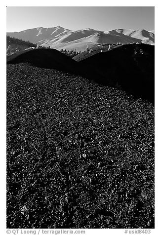 Dark pumice, Craters of the Moon National Monument. Idaho, USA