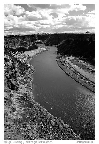 Snake River. Idaho, USA (black and white)