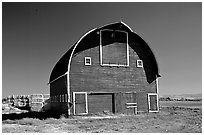 Red Barn. Idaho, USA (black and white)