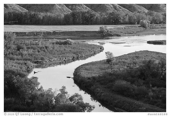 Arm of the Missouri River and the Marias River. Upper Missouri River Breaks National Monument, Montana, USA