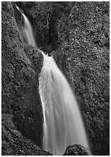 Waterfall, Columbia River Gorge. USA ( black and white)