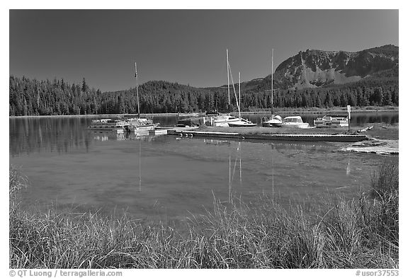 Marina, Paulina Lake. Newberry Volcanic National Monument, Oregon, USA