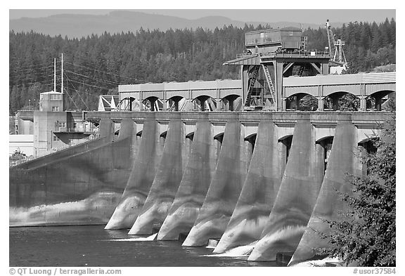 Bonneville Dam. Columbia River Gorge, Oregon, USA