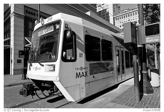Tram, downtown. Portland, Oregon, USA