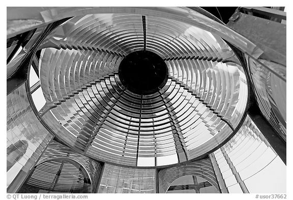 Glass prism, Cap Meares lighthouse. Oregon, USA