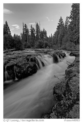 Gorge of the Rogue River. Oregon, USA (black and white)