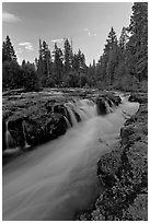 Gorge of the Rogue River. Oregon, USA ( black and white)