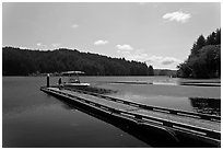 Clear Lake. Oregon, USA ( black and white)