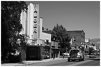 Main Street, Lakeview. Oregon, USA (black and white)