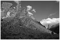 Leslie Gulch landscape. Oregon, USA (black and white)