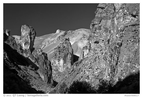 Volcanic rock formations, Leslie Gulch. Oregon, USA