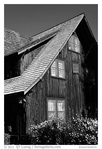 The Chateau at the Oregon Caves. Oregon, USA (black and white)