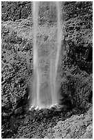 Diaphane waterfall, North Umpqua watershed. Oregon, USA ( black and white)