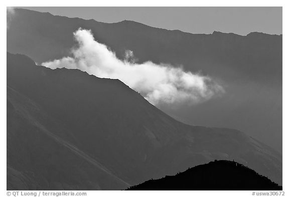 Fumerole cloud over the crater,. Mount St Helens National Volcanic Monument, Washington