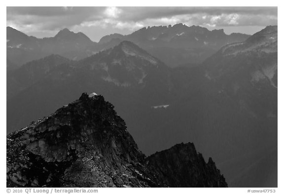 Hidden Lake Peak and lookout, Mount Baker Glacier Snoqualmie National Forest. Washington