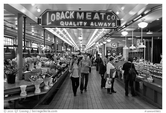 Main Arcade, Pike Place Market. Seattle, Washington