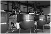 Food boilers, Liberty Orchards factory, Cashmere. Washington (black and white)