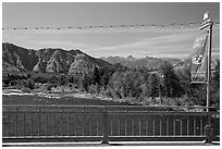 Wenatchee River, Cashmere. Washington ( black and white)