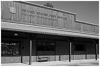 Post Office, Winthrop. Washington (black and white)