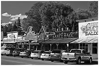 Main Street, Winthrop. Washington (black and white)