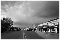 Main Street at sunrise, Chelan. Washington ( black and white)