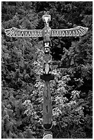 Totem Pole, Olympic Peninsula. Olympic Peninsula, Washington ( black and white)