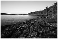 Iceberg Point, Lopez Island. Washington ( black and white)